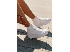 Vysoké dámské tenisky lee cooper lcw-25-31-3461l Bílé 5