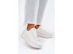 Dámské tenisky s&nbsp;vyšíváním na platformě lee cooper lcw-25-31-3465l Bílé 1