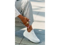 Dámské tenisky s&nbsp;vyšíváním na platformě lee cooper lcw-25-31-3465l Bílé 4
