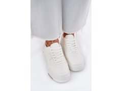 Nízké dámské sneakersy big star rr274a310 hi-poly system Bílé 4