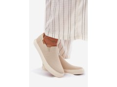 Dámské tenisky slip-on big star rr274721 Béžové 1