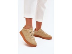Dámské semišové sneakers big star rr274849 hi-poly system Béžové 1