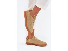 Dámské semišové sneakers big star rr274849 hi-poly system Béžové 5