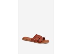 Dámské sandály na plochém podpatku camel Mirona 3