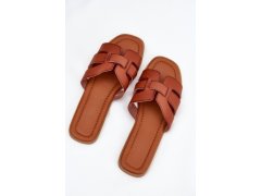 Dámské sandály na plochém podpatku camel Mirona 6
