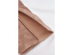 Dámské kovářské boty s třásněmi na podpatku béžové Tivara 4
