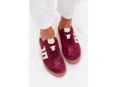 Dámské semišové sneakersy vinceza 79557 bordové 7