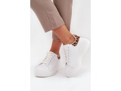 Dámské tenisky na platformě big star ss274247 bílé Leopardí 2