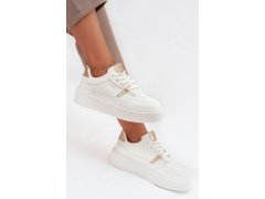 Dámské sneakersy na platformě big star ss274359 Bílé 7