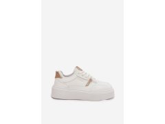 Dámské sneakersy na platformě big star ss274359 Bílé 8