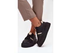 Dámské sneakersy na platformě big star ss274360 Černé 3