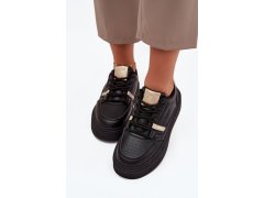 Dámské sneakersy na platformě big star ss274360 Černé 5