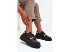 Dámské sneakersy na platformě big star ss274360 Černé 6