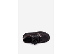 Dámské tenisky na platformě big star ss274358 leopardí černé 1