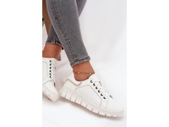 Kožené dámské polobotky vinceza 41493 Bílé 6