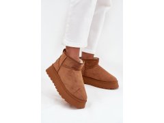 Dámské sněhule na platformě camel Celyra 1