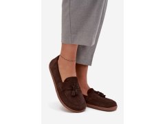 Kožené semišové mokasiny typu barefoot zazoo 322 čokoládové 2