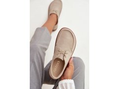 Dámské polobotky typu barefoot z přírodního semiše zazoo 327 světle béžové 6