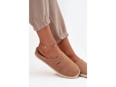 Dámské pantofle domácí obuv inblu cs000045 Camel 7