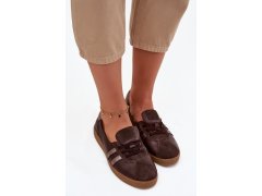 Kožené semišové dámské polobotky typu barefoot zazoo n1341 čokoládové 4