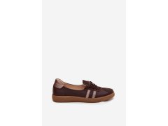 Kožené semišové dámské polobotky typu barefoot zazoo n1341 čokoládové 7