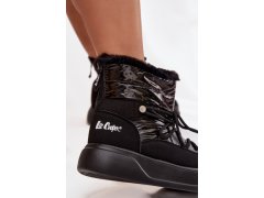 Dámské zimní boty na platformě lee cooper lcj 25 03 3814 Černé 6