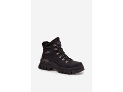 Zateplené dámské vysoké boty lee cooper lcj-25-31-3911 Černé 3