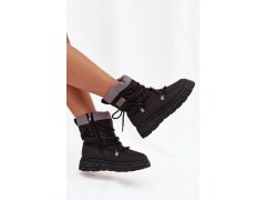 Dámské zimní boty na zip lee cooper lcj-25-44-3930 Černé 6