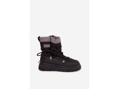 Dámské zimní boty na zip lee cooper lcj-25-44-3930 Černé 7