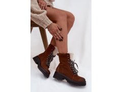 Dámské trekové boty z eko kůže camel Bellora 5