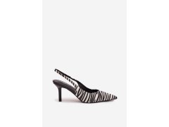 Lodičky na jehlovém podpatku zebra Phelia 8