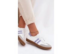 Zazoo n1068 kožené nízké dámské tenisky Bílomodré 5