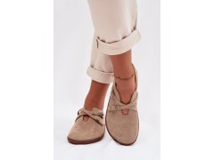 Kožené semišové polobotky barefoot dámské s pásky zazoo n1271 béžové 7