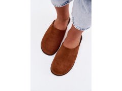 Dámské ploché sandály z eko semiše camel Veronelle 6