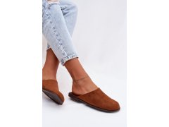 Dámské ploché sandály z eko semiše camel Veronelle 8