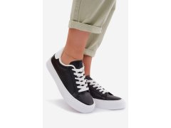 Dámské tenisky z&nbsp;eko kůže big star tt274927 hi-poly system Černé 4