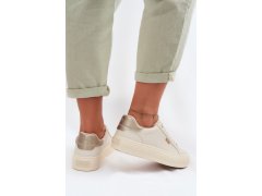 Sneakers na platformě big star tt274806 Béžové 6