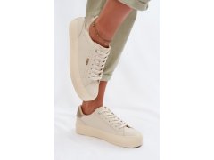 Sneakers na platformě big star tt274806 Béžové 7