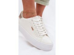 Sneakersy na platformě big star tt274805 bílé 5