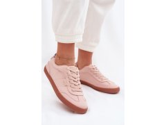 Dámské tenisky z textilu big star tt274359 Růžové 1