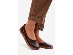 Kožené baleríny barefoot zazoo 10217 Čokoládové 5