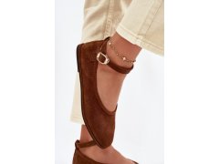 Baleríny z&nbsp;přírodního semiše big star tt274211 Camel 5