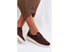 Sneakersy z&nbsp;veluru vinceza 95400 Čokoládové 6