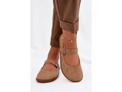 Baleríny barefoot z&nbsp;přírodního semiše zazoo 316 béžové 2