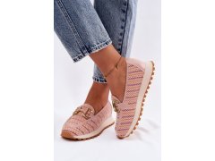 Slip on tenisky se zlatým detailem goe tt2n4081 růžové 2