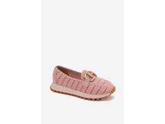 Slip on tenisky se zlatým detailem goe tt2n4081 růžové 3