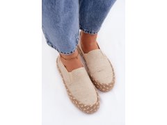 Dámské espadrilles na platformě s pletením lee cooper lcw-26-31-4332 béžové 5