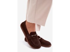 Kožené mokasíny barefoot z&nbsp;zazoo 322 Čokoládové 2