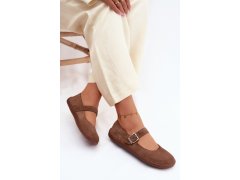 Baleríny barefoot z&nbsp;přírodního semiše zazoo 316 hnědé 5