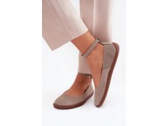 Baleríny barefoot z přírodního semiše zazoo 020 Cappuccino 4